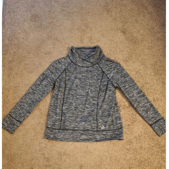 Women's Gerry Heather Gray Cowl Neck Active Pullover Top Size Large L - Picture 5 of 9